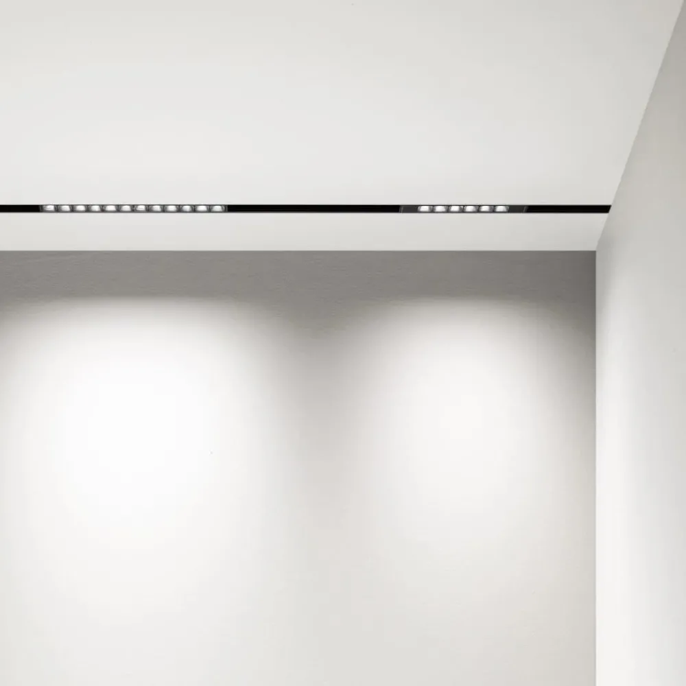 Illuminazione A Binario-Ideal Lux Ego modulo incasso led 7w 4000k nero per binario monofase