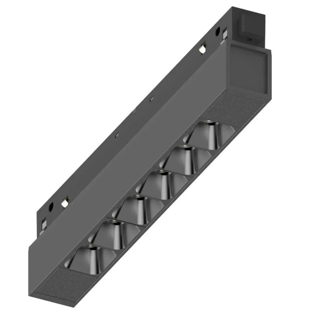 Illuminazione A Binario-Ideal Lux Ego modulo led 7w 2700k nero per binario monofase