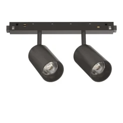 Illuminazione A Binario-Ideal Lux Ego track faretti led 16w 3000k osram nero binario magnetico monofase 48v ego