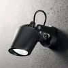 Faretti Da Esterno-Ideal Lux Elio faretto da esterno nero a parete soffitto orientabile 3,5w 4000k ip66
