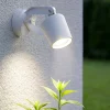 Faretti Da Esterno-Ideal Lux Elio pr1 faretto orientabile per esterno bianco ip66 gu10