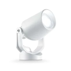 Faretti Da Esterno-Ideal Lux Elio pr1 faretto orientabile per esterno bianco ip66 gu10