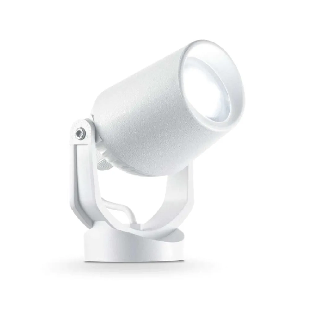 Faretti Da Esterno-Ideal Lux Elio pr1 faretto orientabile per esterno bianco ip66 gu10