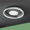Plafoniere Moderne-Ondaluce Elisa pl gr silver plafoniera led design moderna