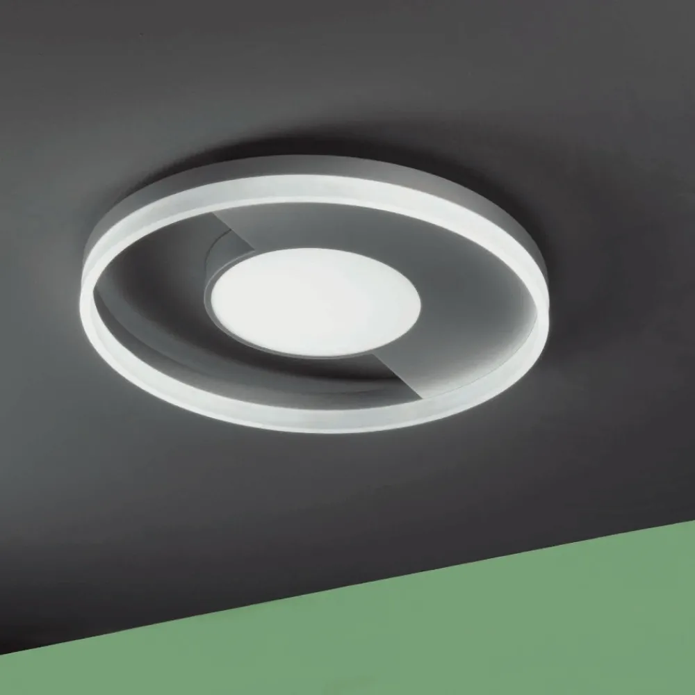 Plafoniere Moderne-Ondaluce Elisa pl gr silver plafoniera led design moderna