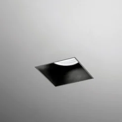 Faretti Da Incasso-Sforzin Illuminazione Elis faretto in gesso da incasso quadrato nero raso cartongesso