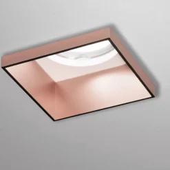 Faretti Da Incasso-Sforzin Illuminazione Elis sforzin faretto di gesso quadrato da incasso cornice rame