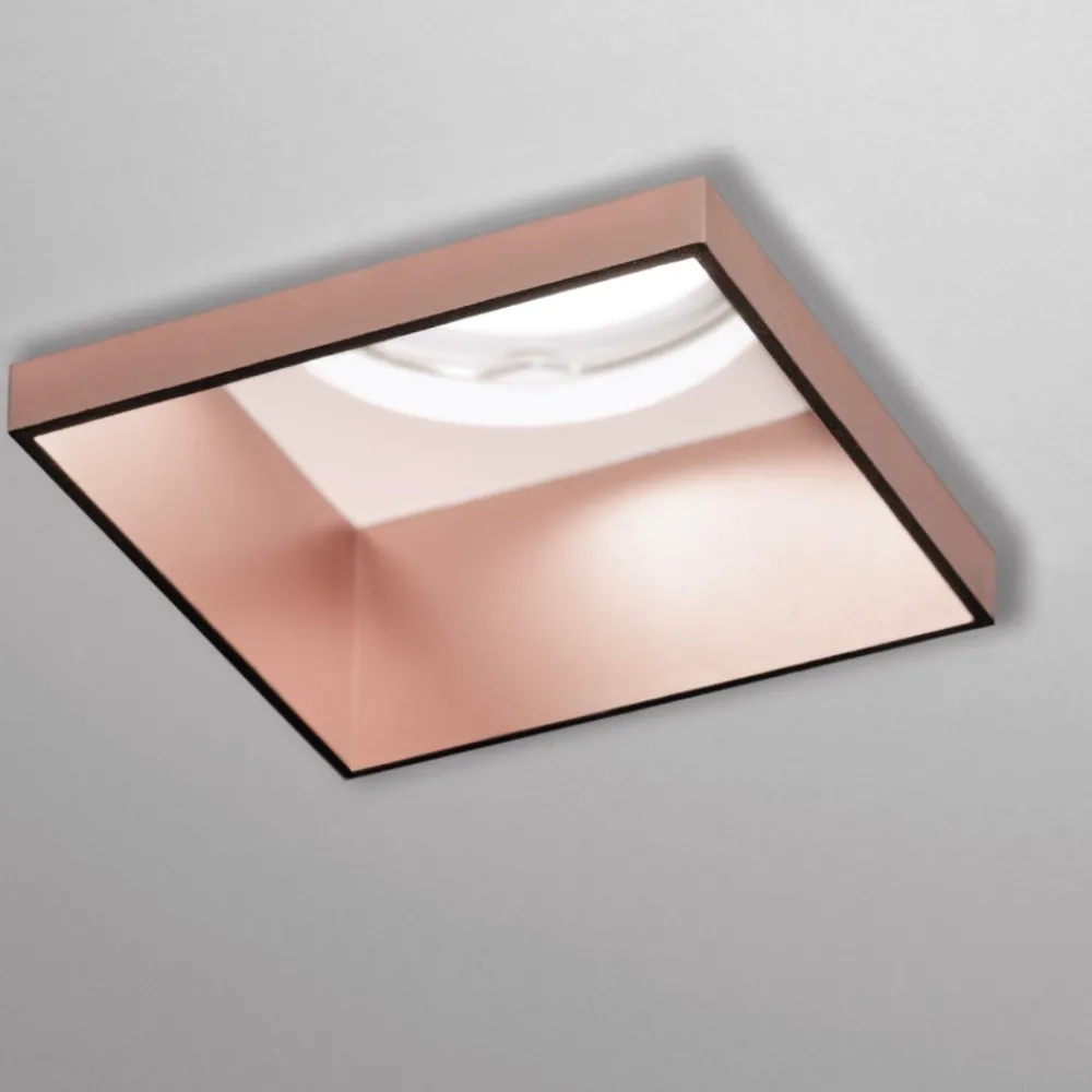 Faretti Da Incasso-Sforzin Illuminazione Elis sforzin faretto di gesso quadrato da incasso cornice rame