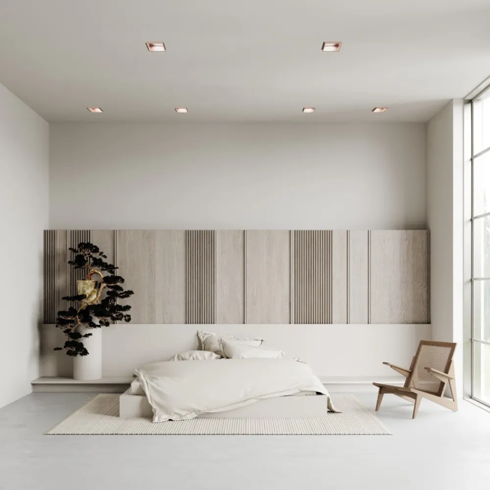 Faretti Da Incasso-Sforzin Illuminazione Elis sforzin faretto di gesso quadrato da incasso cornice rame