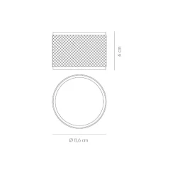 Faretti Da Soffitto-Vivida International Enigma viviva faretto da soffitto antracite moderno h6cm