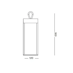 Lampade Da Esterno Giardino-Ideal Lux Enya tl lampada da tavolo bianca per esterno portatile led ip54