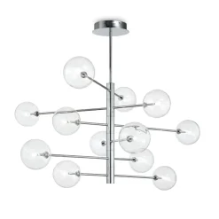 Lampadari Moderni-Ideal Lux Equinoxe sp12 cromo lampadario design moderno soggiorno