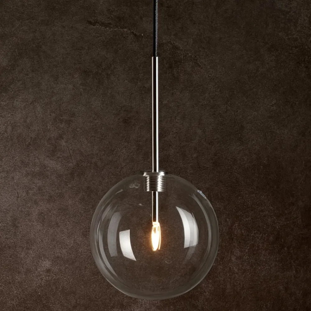 Lampade A Sospensione-Ideal Lux Equinoxe sp1 d15 cromo lampada per comodino camera da letto