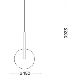 Lampade A Sospensione-Ideal Lux Equinoxe sp1 d15 cromo lampada per comodino camera da letto