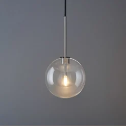 Lampade A Sospensione-Ideal Lux Equinoxe sp1 d20 cromo lampada cromo sfera vetro