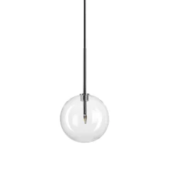 Lampade A Sospensione-Ideal Lux Equinoxe sp1 d20 cromo lampada cromo sfera vetro
