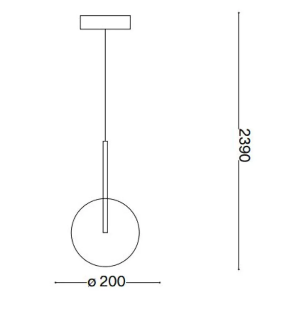 Lampade A Sospensione-Ideal Lux Equinoxe sp1 d20 cromo lampada cromo sfera vetro