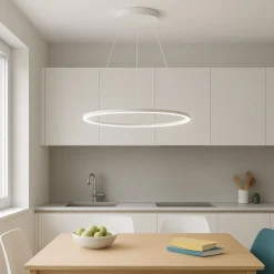 Lampadari Moderni-Gea Luce Erika s-p bianco lampadario cerchio led 38w 3000k