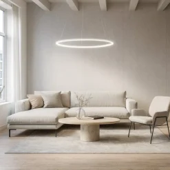 Lampadari Moderni-Gea Luce Erika s-p bianco lampadario cerchio led 38w 3000k
