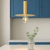 Lampade A Sospensione-Eglo Escandell lampada a sospensione per isola cucina colore oro