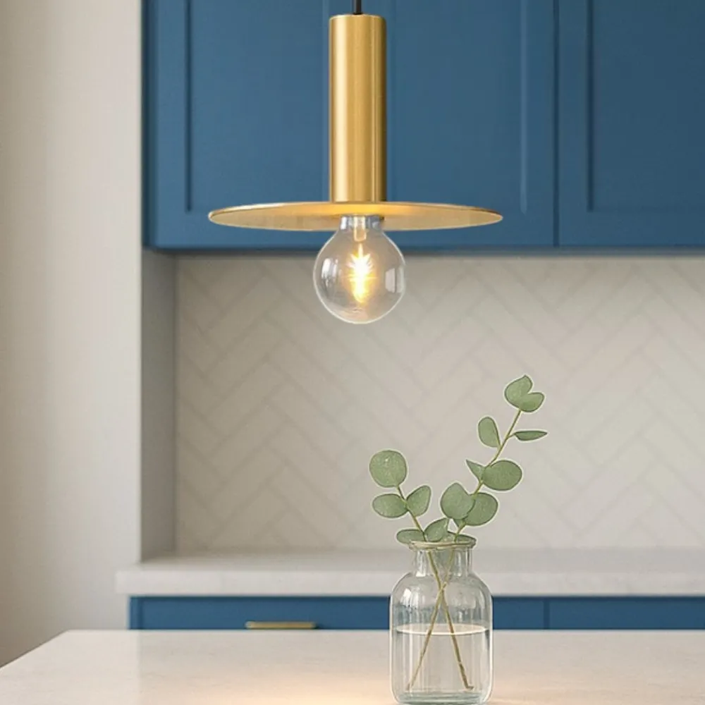 Lampade A Sospensione-Eglo Escandell lampada a sospensione per isola cucina colore oro