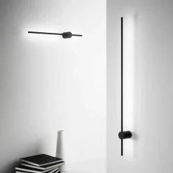 Applique Da Parete-Ideal Lux Essence ap d070 applique led design led 2700k nera