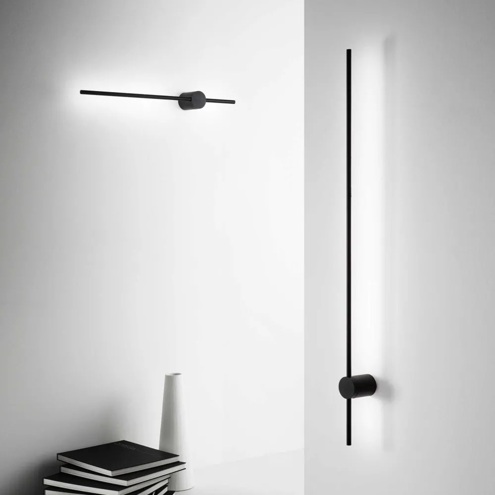 Applique Da Parete-Ideal Lux Essence ap d070 applique led design led 2700k nera