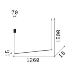Lampadari Moderni-Ideal Lux Essence sp d126 lampadario ner 4000k nero