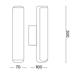 Applique Da Esterno-Ideal Lux Etere ap 3000k applique da esterno antracite ip44