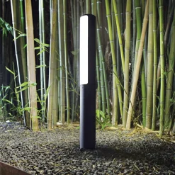 Lampioni Da Giardino-Ideal Lux Etere pt lampione da giardino antracite led 10w 4000k