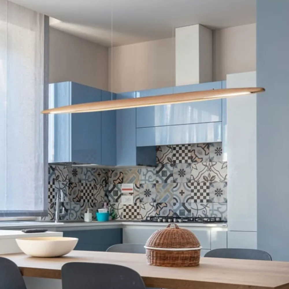 Lampadari Moderni-Fabas Luce ribot lampadario a sospensione in legno per tavolo sala da pranzo