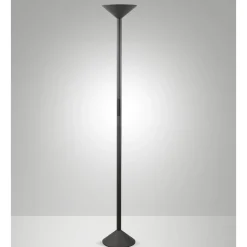 Lampade Da Terra-Fabas Luce tratto antracite piantana moderna led 2700k 3200k 4000k