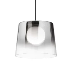 Lampadari Cucina-Ideal Lux Fade sp1 lampadario pendente vetro cromo trasparente