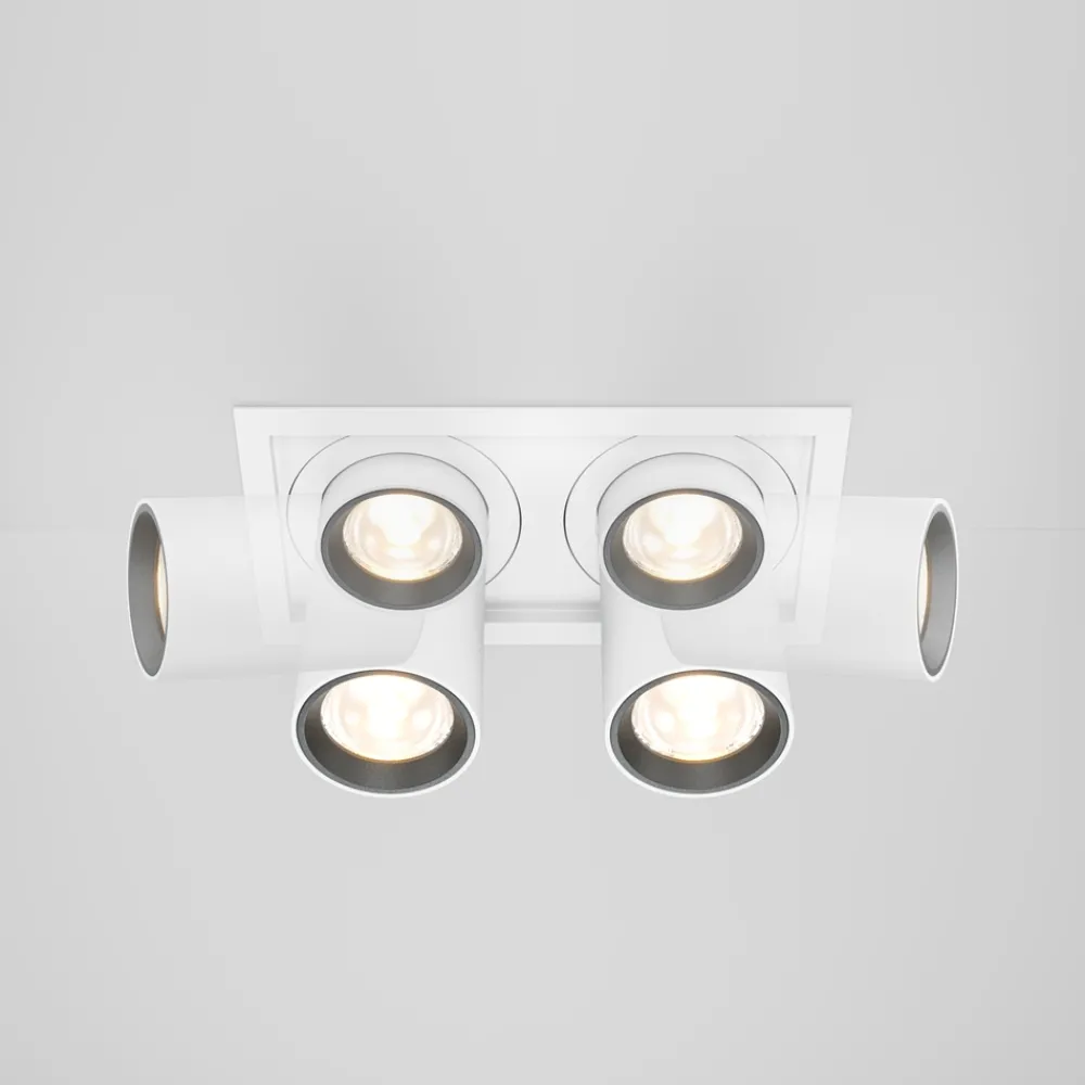 Faretti Da Incasso-Maytoni Faretti a cestello da incasso hidden bianco 2 luci led 20w 3000k 220v