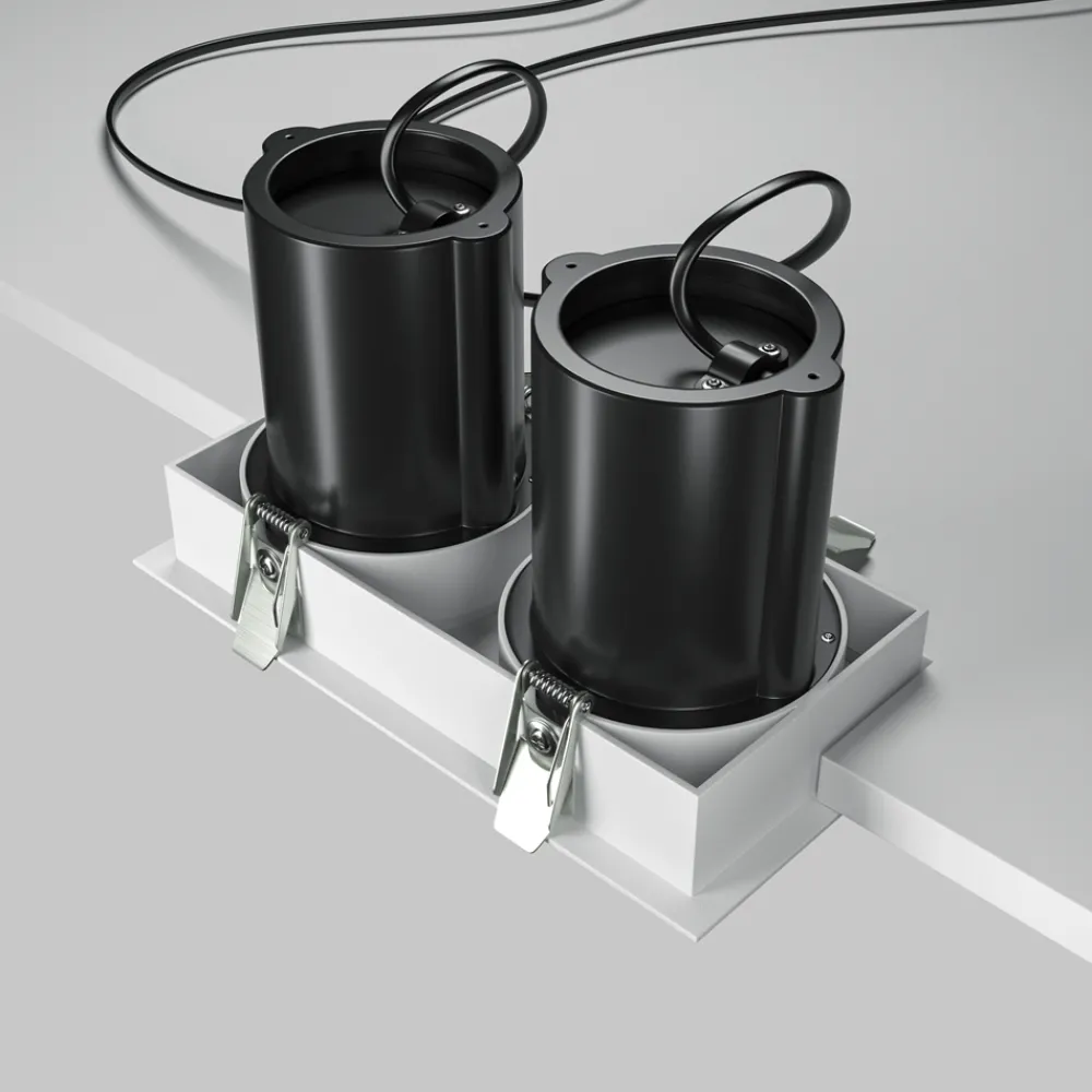 Faretti Da Incasso-Maytoni Faretti a cestello da incasso hidden bianco 2 luci led 20w 3000k 220v