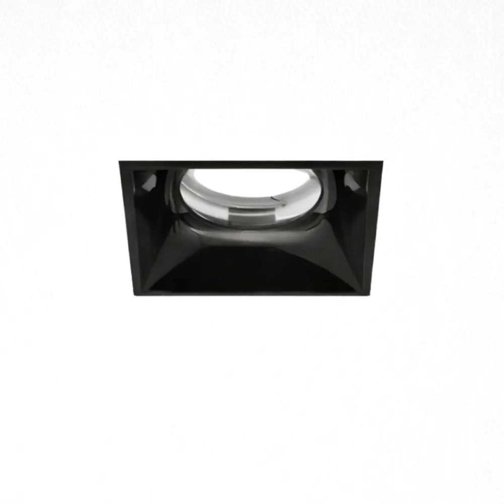 Faretti Da Incasso-Selezionato da Mazzolaluce Faretti da incasso in gesso quadrato bianco nero gea luce