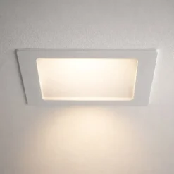 Faretti Da Incasso-Selezionato da Mazzolaluce Faretto a led da incasso quadrato per controsoffitto 18w 3000k 220v bianco