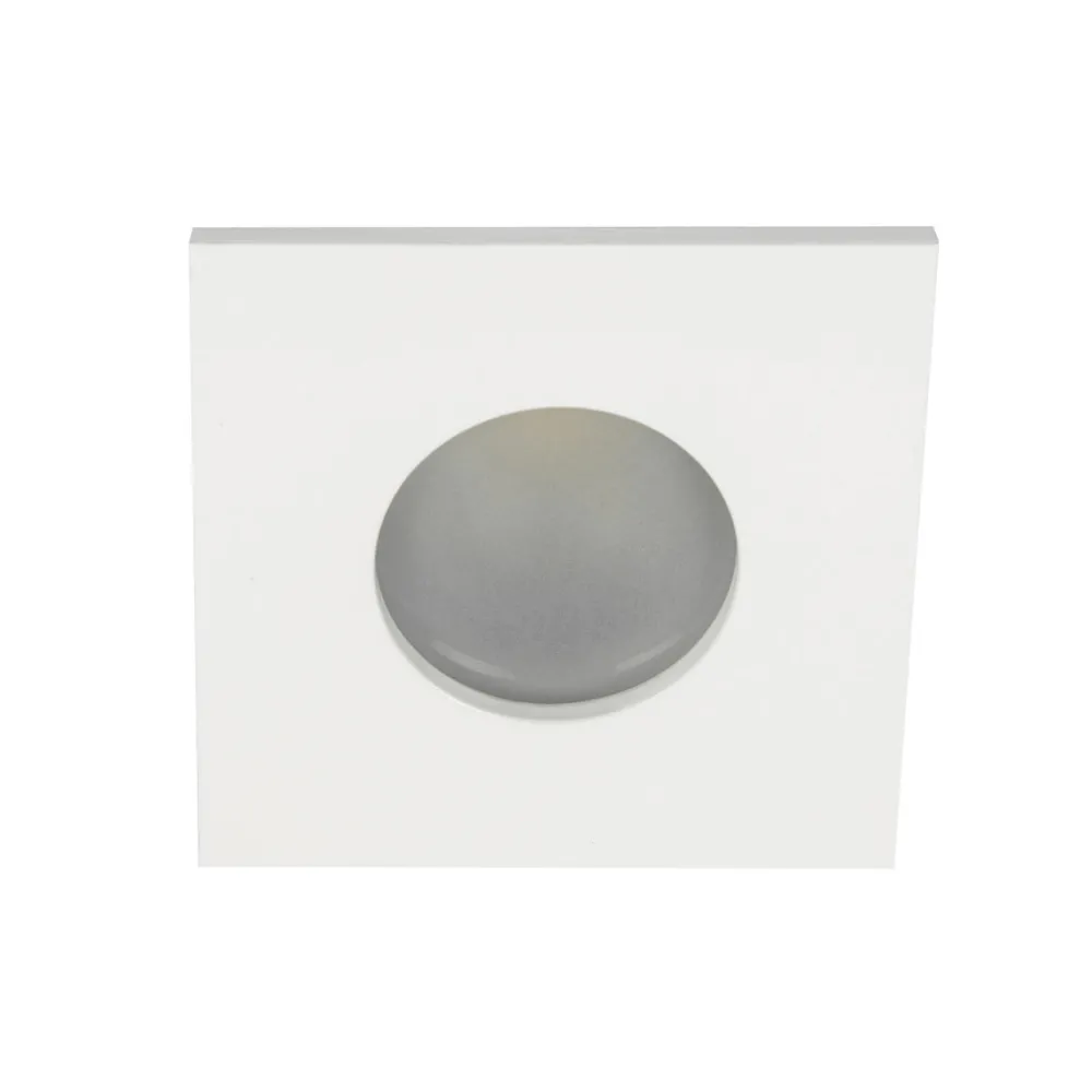 Faretti Da Incasso-Selezionato da Mazzolaluce Faretto a soffitto bianco da incasso quadrato per bagno doccia fp