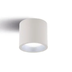 Faretti Da Esterno-Selezionato da Mazzolaluce Faretto a soffitto da esterno bianco tondo led 12w 3000k ip65
