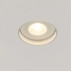 Faretti Da Incasso-Selezionato da Mazzolaluce Faretto a soffitto per bagno da incasso rotondo bianco