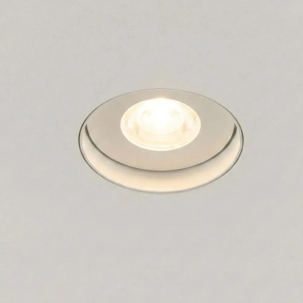 Faretti Da Incasso-Selezionato da Mazzolaluce Faretto a soffitto per bagno da incasso rotondo bianco