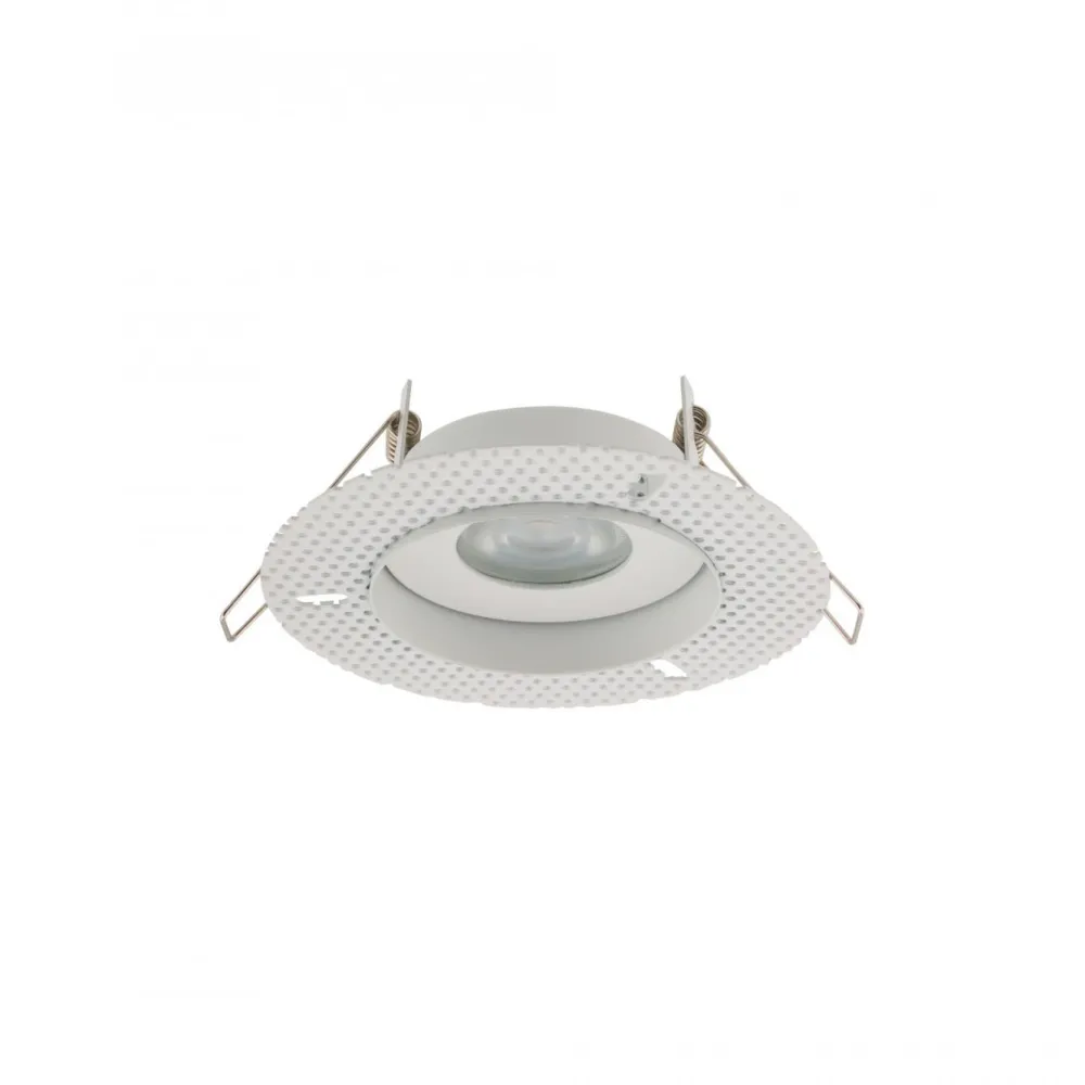 Faretti Da Incasso-Selezionato da Mazzolaluce Faretto a soffitto per bagno da incasso rotondo bianco