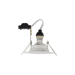 Faretti Da Incasso-Selezionato da Mazzolaluce Faretto a soffitto per bagno da incasso rotondo bianco