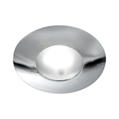 Faretti Da Incasso-Gea Luce Faretto bagno doccia da incasso a soffitto cromato rotondo