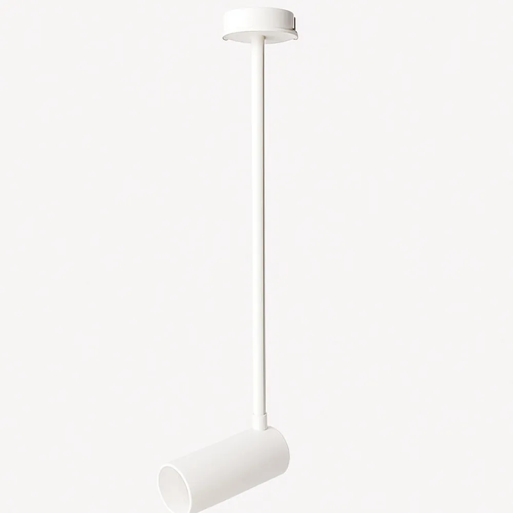 Faretti Da Soffitto-Selezionato da Mazzolaluce Faretto bianco con asta orientabile da soffitto per cucina gu10 led