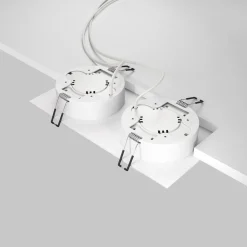 Faretti Da Incasso-Maytoni Faretto bianco da incasso a soffitto cestello hoop