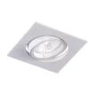 Faretti Da Incasso-Selezionato da Mazzolaluce Faretto bianco da incasso per cartongesso gu10 220v orientabile quadrato