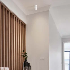 Faretti Da Soffitto-Selezionato da Mazzolaluce Faretto bianco da soffitto orientabile moderno