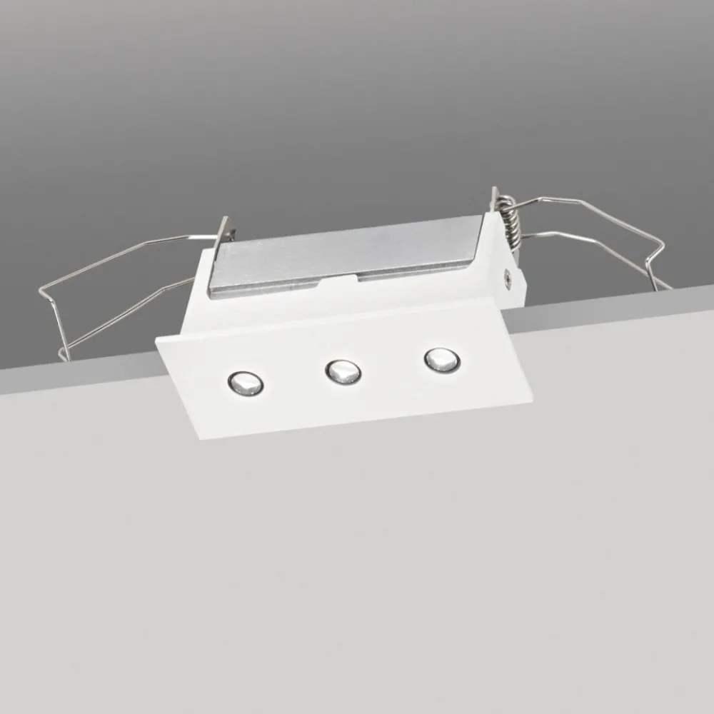 Faretti Da Incasso-IsyLuce Faretto bianco exacta da incasso a led 6w 4000k