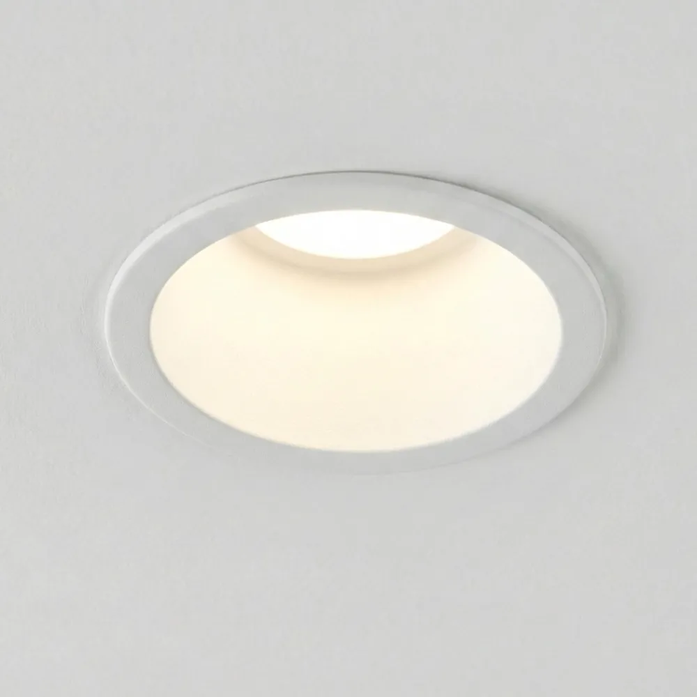 Faretti Da Incasso-Selezionato da Mazzolaluce Faretto bianco rotondo da incasso a soffitto in metallo